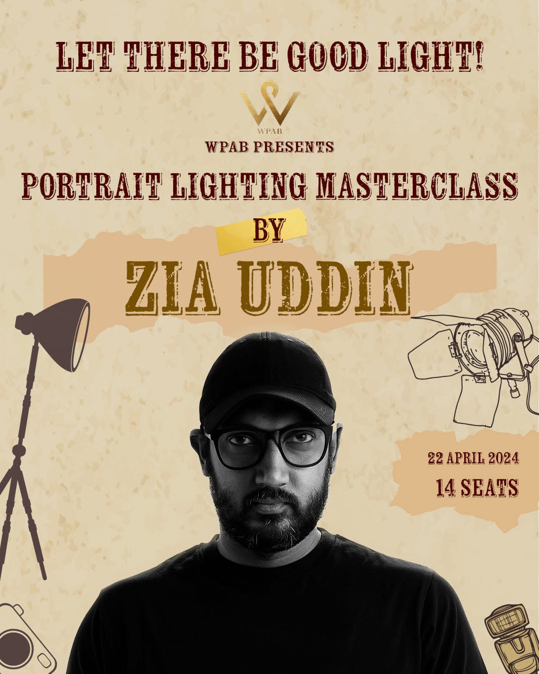 WPAB presents Portrait Lighting Masterclass with Zia Uddin